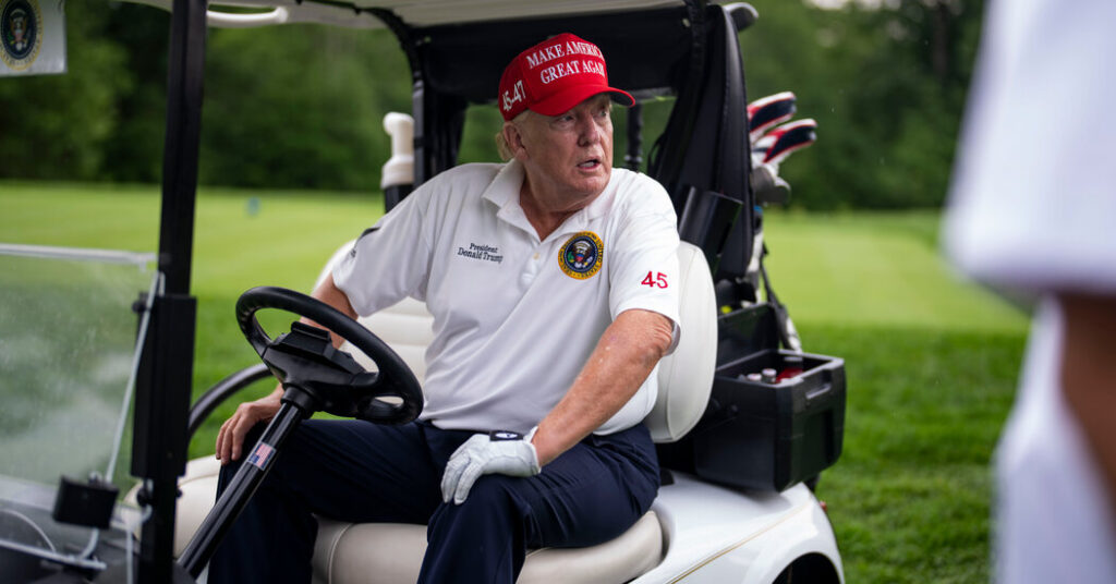 LIV Golf Has Embraced Trump, but Others Are Keeping Their Distance